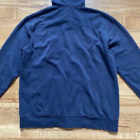 MANCHESTER UNITED Football GGMU L Navy Blue Hoodie Soccer Outerwear Full Zip* - Picture 10 of 16